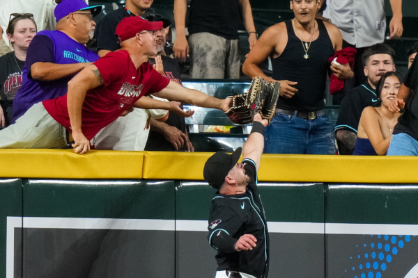 Fan Banned for Outfield Interference